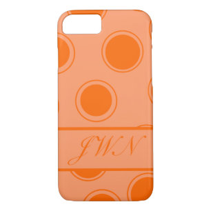 Groovy Dots #10 with monogram Case-Mate iPhone Case
