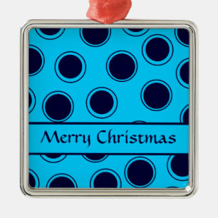 Groovy Dots #4 Merry Christmas Metal Tree Decoration