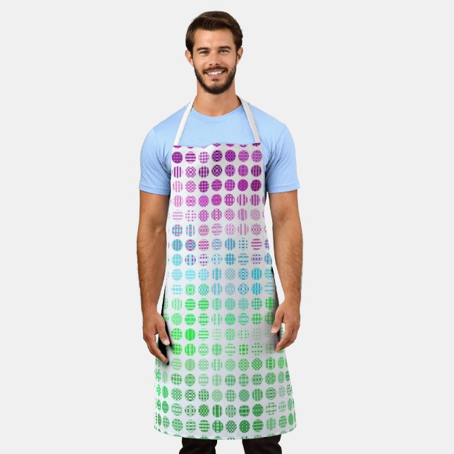 Groovy Eclectic Boho Abstract Toric Pride Flag Apron (Worn)