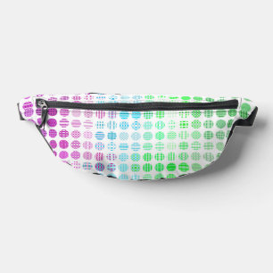Groovy Eclectic Boho Abstract Toric Pride Flag Bum Bags