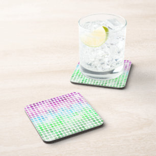 Groovy Eclectic Boho Abstract Toric Pride Flag Coaster