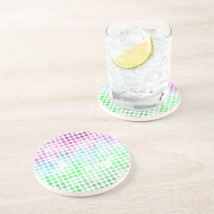 Groovy Eclectic Boho Abstract Toric Pride Flag Coaster