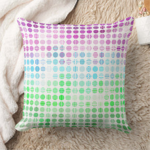 Groovy Eclectic Boho Abstract Toric Pride Flag Cushion