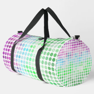 Groovy Eclectic Boho Abstract Toric Pride Flag Duffle Bag