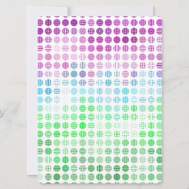 Groovy Eclectic Boho Abstract Toric Pride Flag Holiday Card (Front)