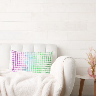 Groovy Eclectic Boho Abstract Toric Pride Flag Lumbar Cushion