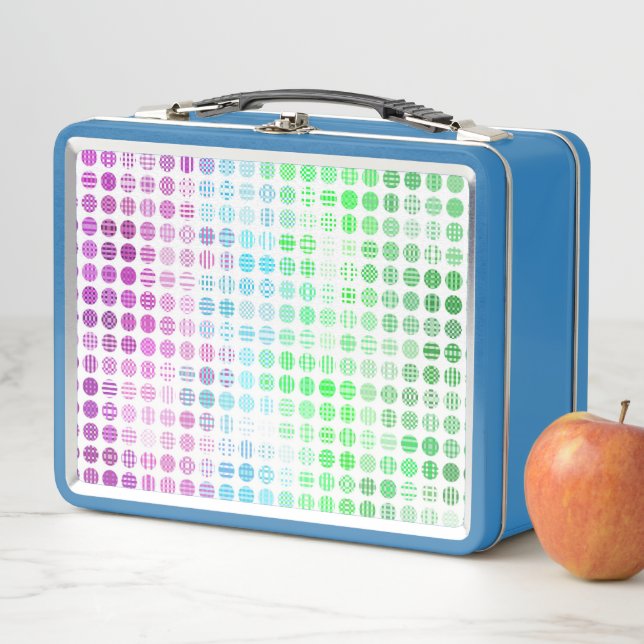 Groovy Eclectic Boho Abstract Toric Pride Flag Metal Lunch Box (In Situ)
