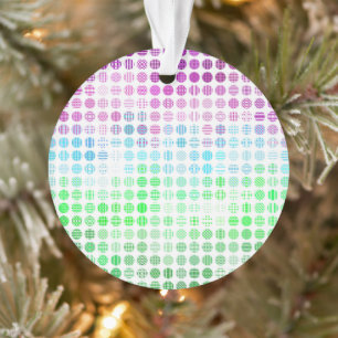 Groovy Eclectic Boho Abstract Toric Pride Flag Ornament