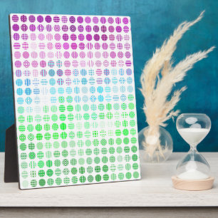 Groovy Eclectic Boho Abstract Toric Pride Flag Plaque