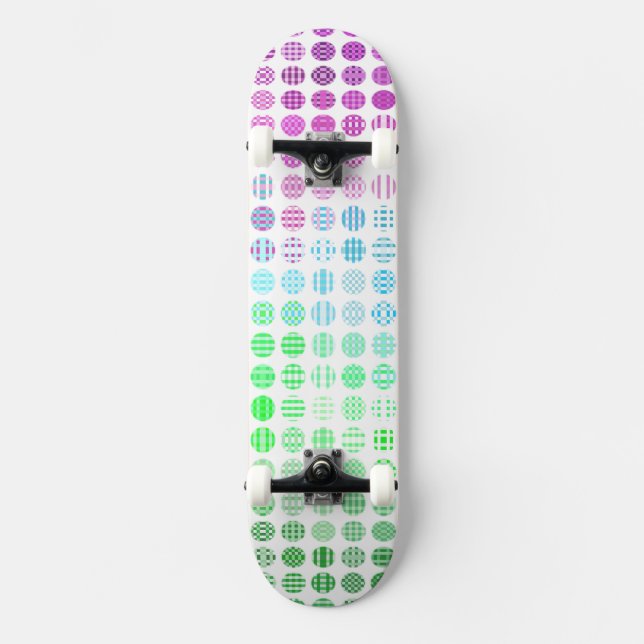 Groovy Eclectic Boho Abstract Toric Pride Flag Skateboard (Front)