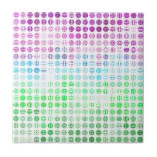 Groovy Eclectic Boho Abstract Toric Pride Flag Tile