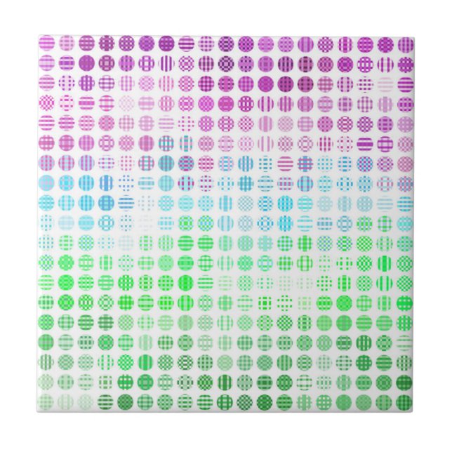 Groovy Eclectic Boho Abstract Toric Pride Flag Tile (Front)