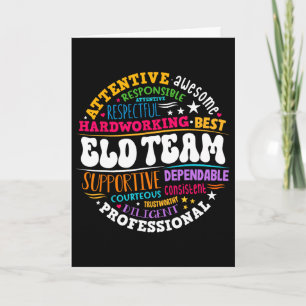 Groovy Eld Team Crew English Language Development  Card