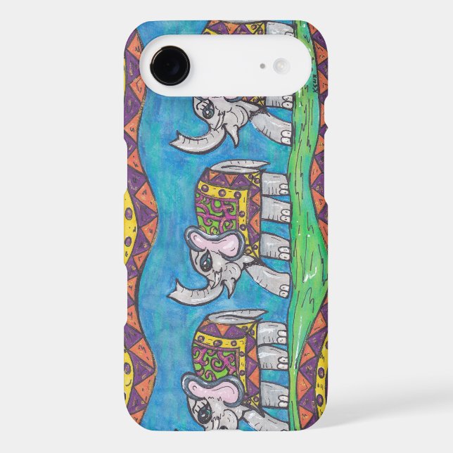 Groovy Elephant Parade Case-Mate iPhone Case (Back)