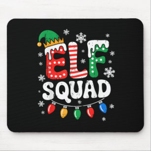 Groovy Elf Squad Elf Family Christmas Matching Paj Mouse Pad