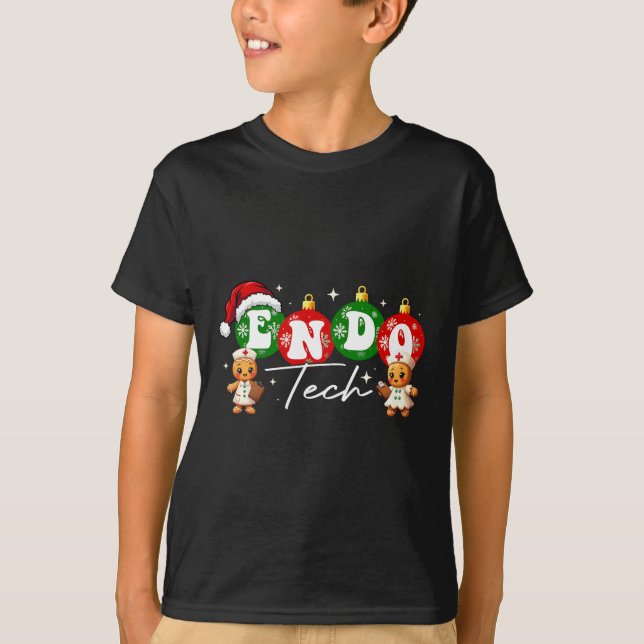 Groovy Endoscopy Tech Christmas Endo Tech  T-Shirt (Front)