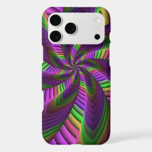 Groovy Energetic Colourful Neon Fractal Pattern