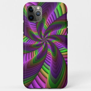 Groovy Energetic Colourful Neon Fractal Pattern Case-Mate iPhone Case