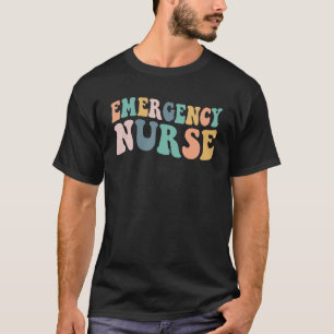 Groovy Er Nurse Emergency Room Nurse School Women T-Shirt