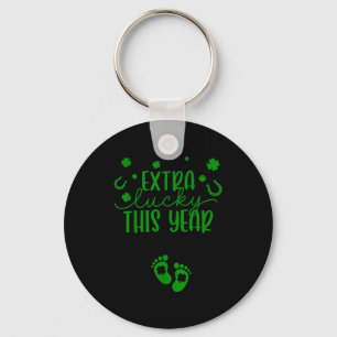 Groovy Extra Lucky This Year Irish Pregnancy St Pa Key Ring