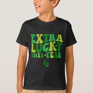 Groovy Extra Lucky This Year Irish Pregnancy St Pa T-Shirt