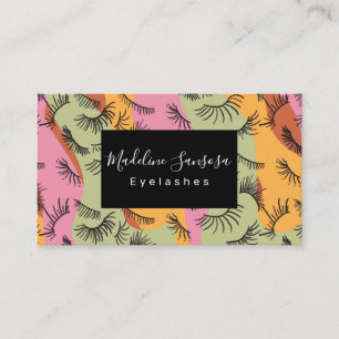 Groovy Eyelash  Salon Technician Business Card