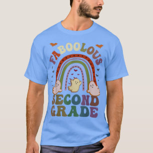Groovy Faboolous 2ND GRADE TEACHER Costume This Is T-Shirt