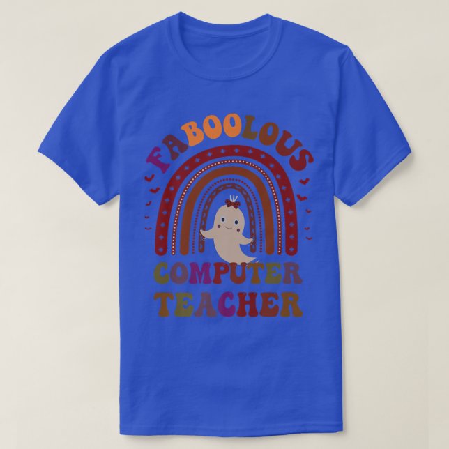 Groovy FABOOLOUS COMPUTER TEACHER Costume This Is  T-Shirt (Design Front)