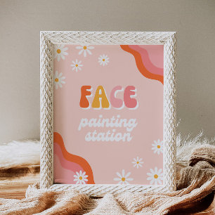 Groovy Face Painting Station Sign
