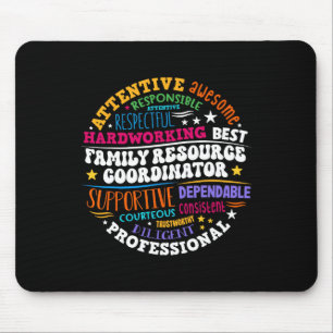 Groovy Family Resource Coordinator Appreciation Mouse Pad