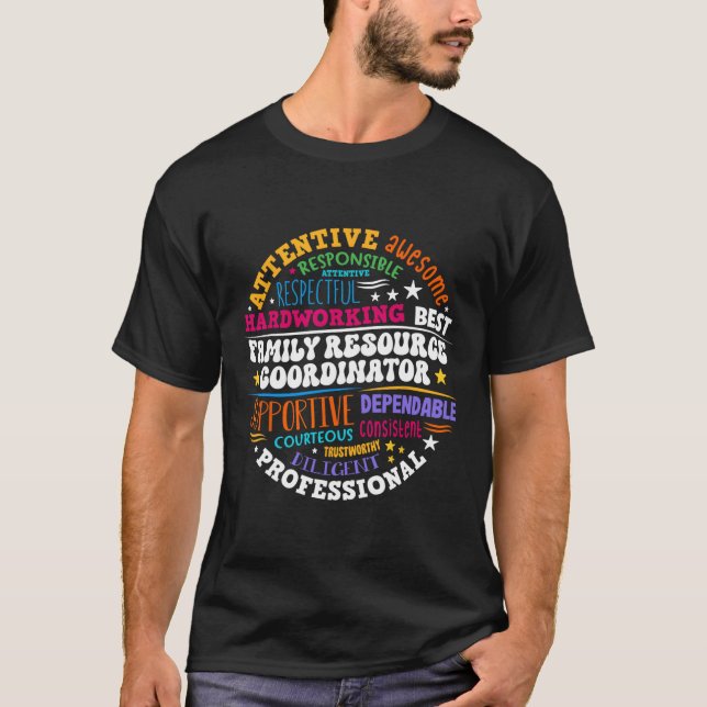 Groovy Family Resource Coordinator Appreciation  T-Shirt (Front)