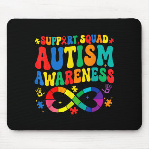 Groovy family support squad autism awareness  mouse pad