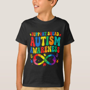 Groovy family support squad autism awareness T-Shirt