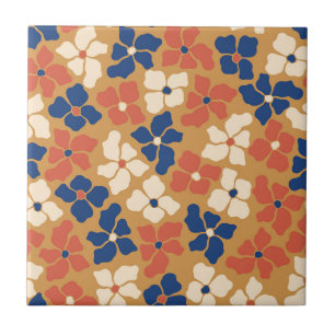 Groovy Floral Tile