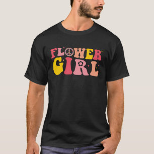 Groovy Flower Girl Proposal Flower Girl Baby Toddl T-Shirt