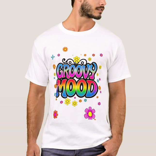Groovy Flower Icon Mood Tee (Front)