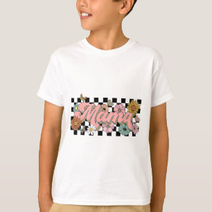 Groovy Flower Mama Mothers Day Women From Son Daug T-Shirt