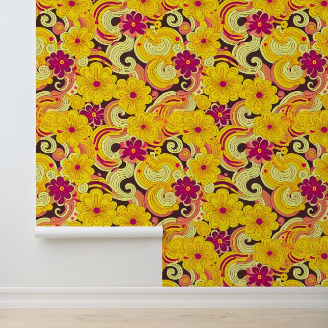 Groovy flower pattern wallpaper (Application)