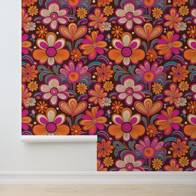 Groovy flower pattern wallpaper (Application)