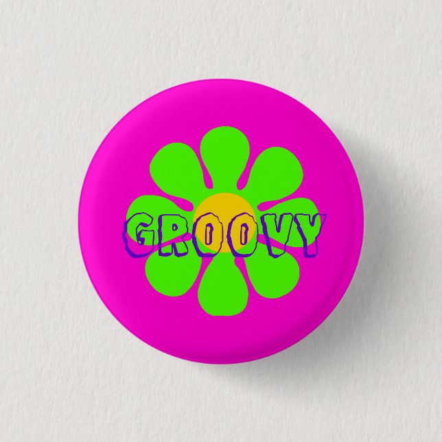 Groovy Flower Pin (Front)
