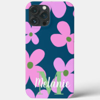 Groovy Flower Pink Neon Pattern Name