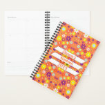 Groovy Flower Power Budget Planner<br><div class="desc">* Keep your day / week organized with this custom planner, available in two size options. * Useful stickers are included. * Colorful planner for daily happenings and budget control. * Keep track of spending (Goal is to spend less than monthly income). * Writing down purchases can help maintain a...</div>