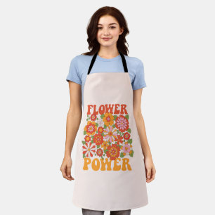 Groovy Flower Power Graphic Apron
