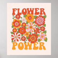 Groovy Flower Power Graphic