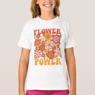 Groovy Flower Power Graphic T-Shirt