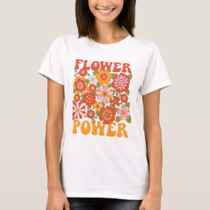 Groovy Flower Power Graphic T-Shirt