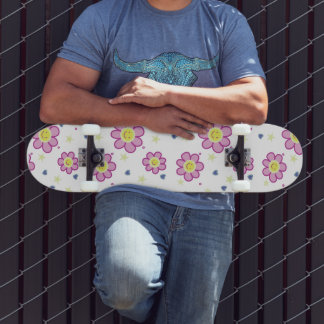 Groovy Flower Skateboard Design
