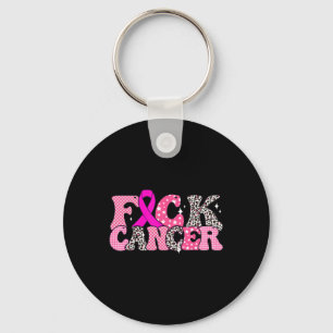Groovy For Cancer  Key Ring