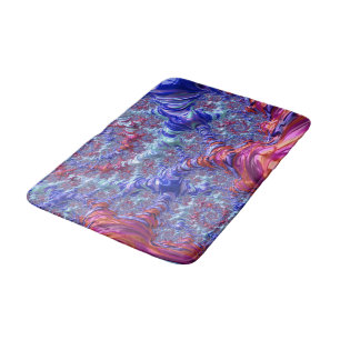 Groovy Fractal Bath Mat