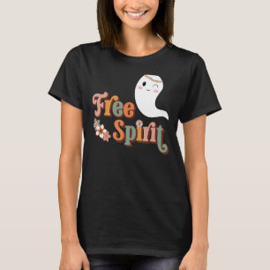 Groovy Free Spirit Hippie Halloween Spooky Season T-Shirt